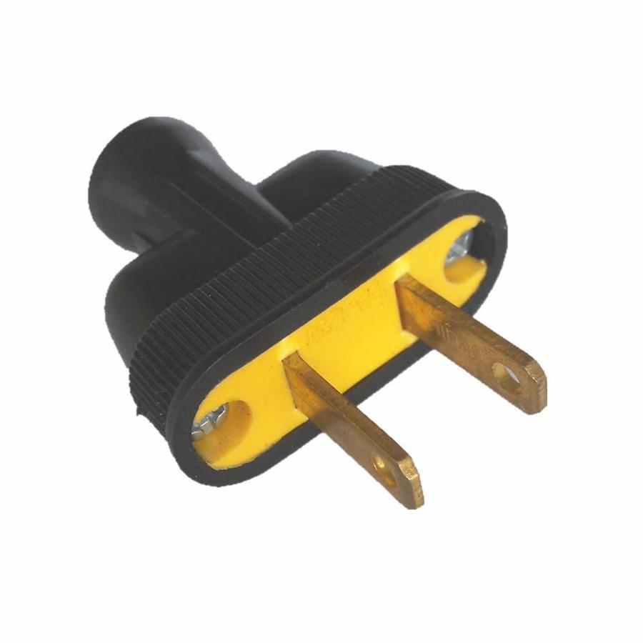 Project Source 15 Amp 125 Volt Black 2 Wire Plug