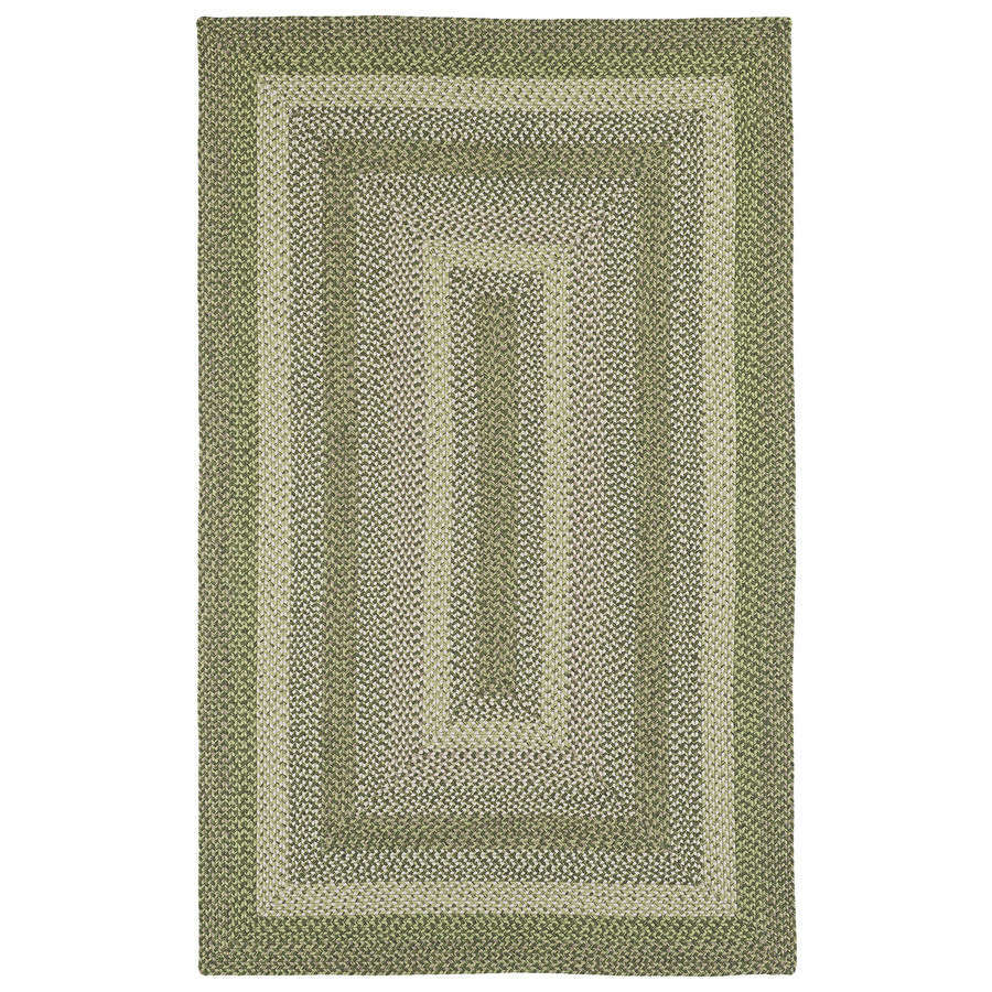 Kaleen Bimini Celery Rectangular Indoor and Outdoor Hand Hooked Area Rug (Common 9 x 12; Actual 108 in W x 144 in L)