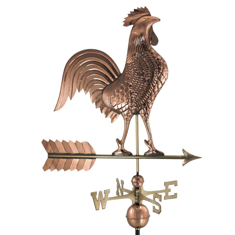 Polished Copper Rosster Weathervane