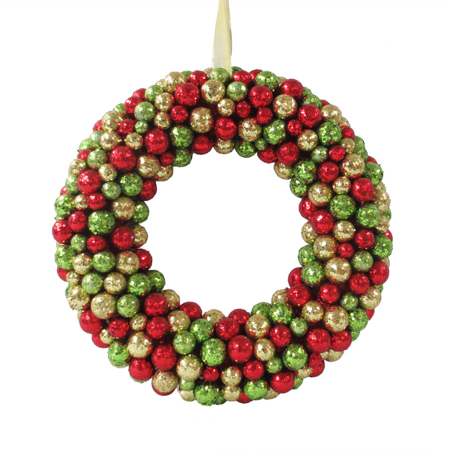 Holiday 18 in Unlit Ornament Artificial Christmas Wreath