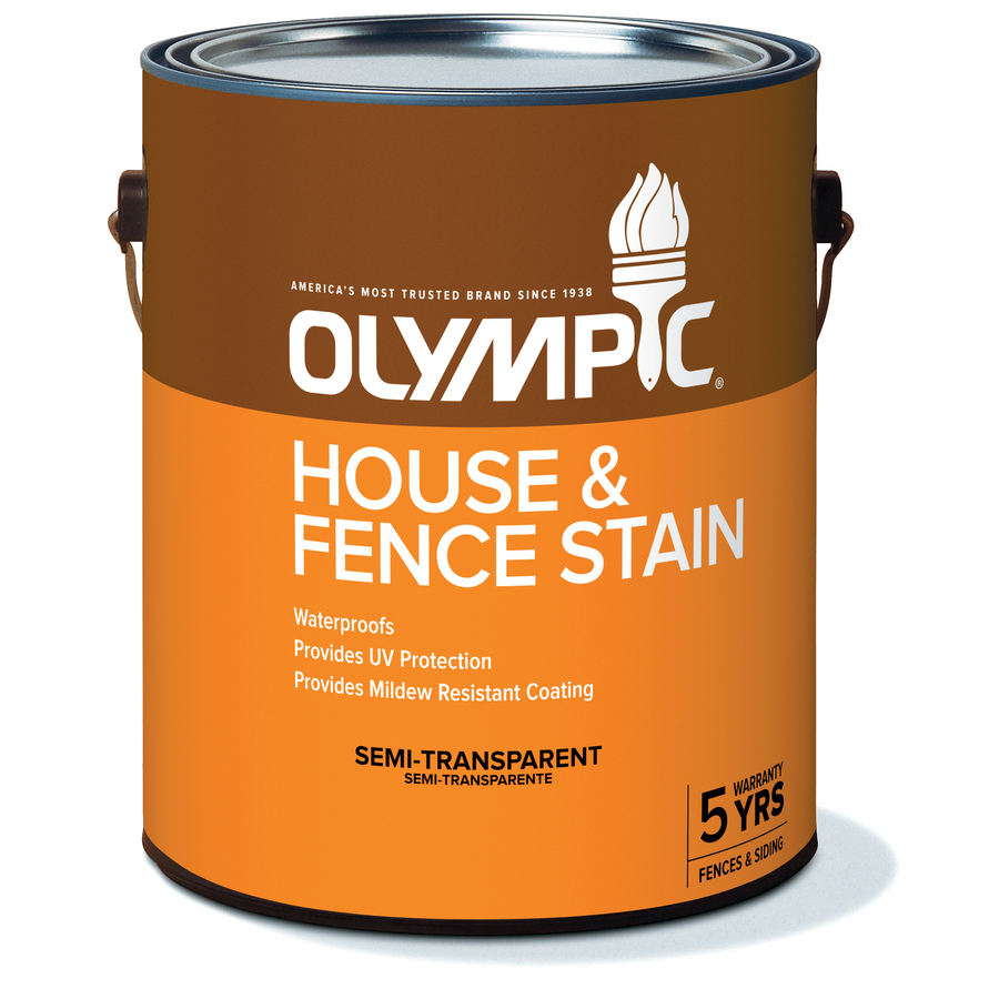 Olympic 1 Gallon Must Be Tinted Semi Transparent Exterior Stain