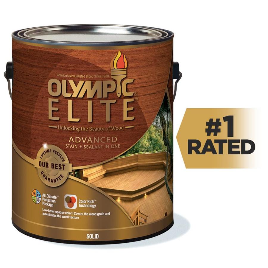 Olympic Elite Tintable Base 2 Solid Exterior Stain (Actual Net Contents 114 fl oz)