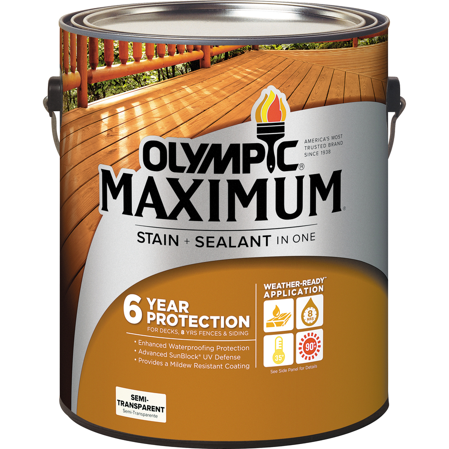 Olympic 1 Gallon Cedar Naturaltone Semi Transparent Exterior Stain