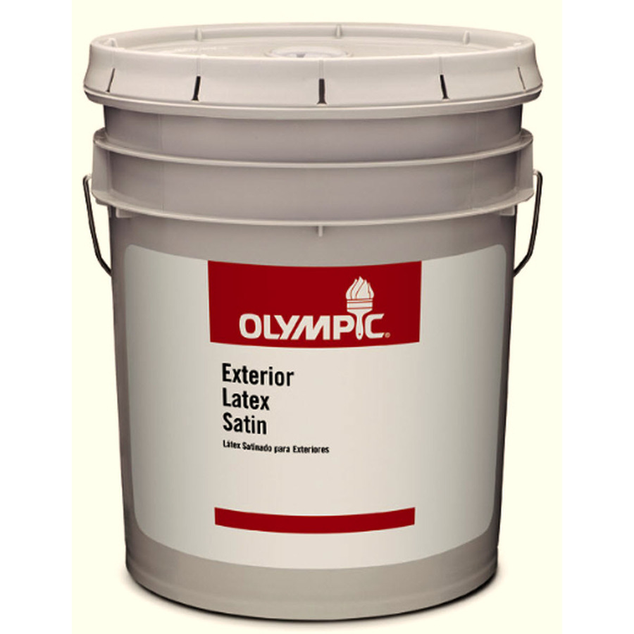 Olympic Clear Satin Latex Exterior Paint (Actual Net Contents 569 fl oz)