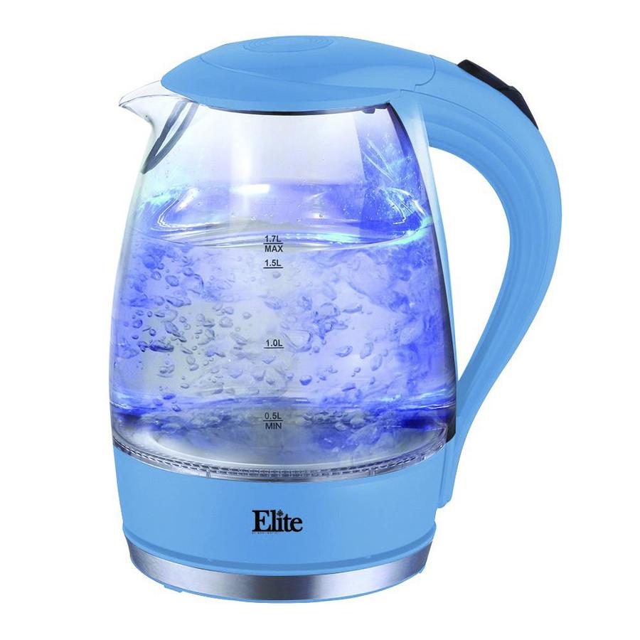 EliteElite 1.7 Liter Glass Cordless 1.7 Liter Glass Electric Kettle