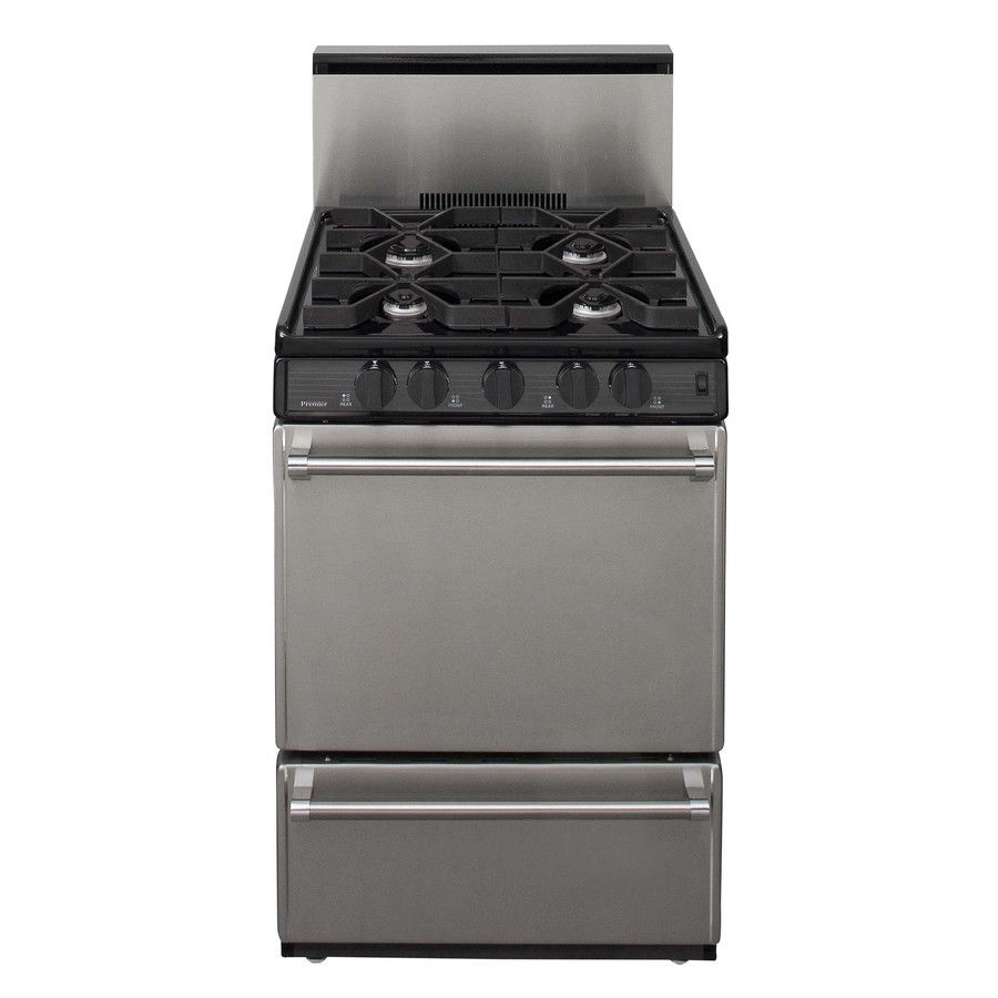 Premier Freestanding 2.9 cu ft Gas Range (Stainless Steel) (Common 24 in; Actual 24 in)