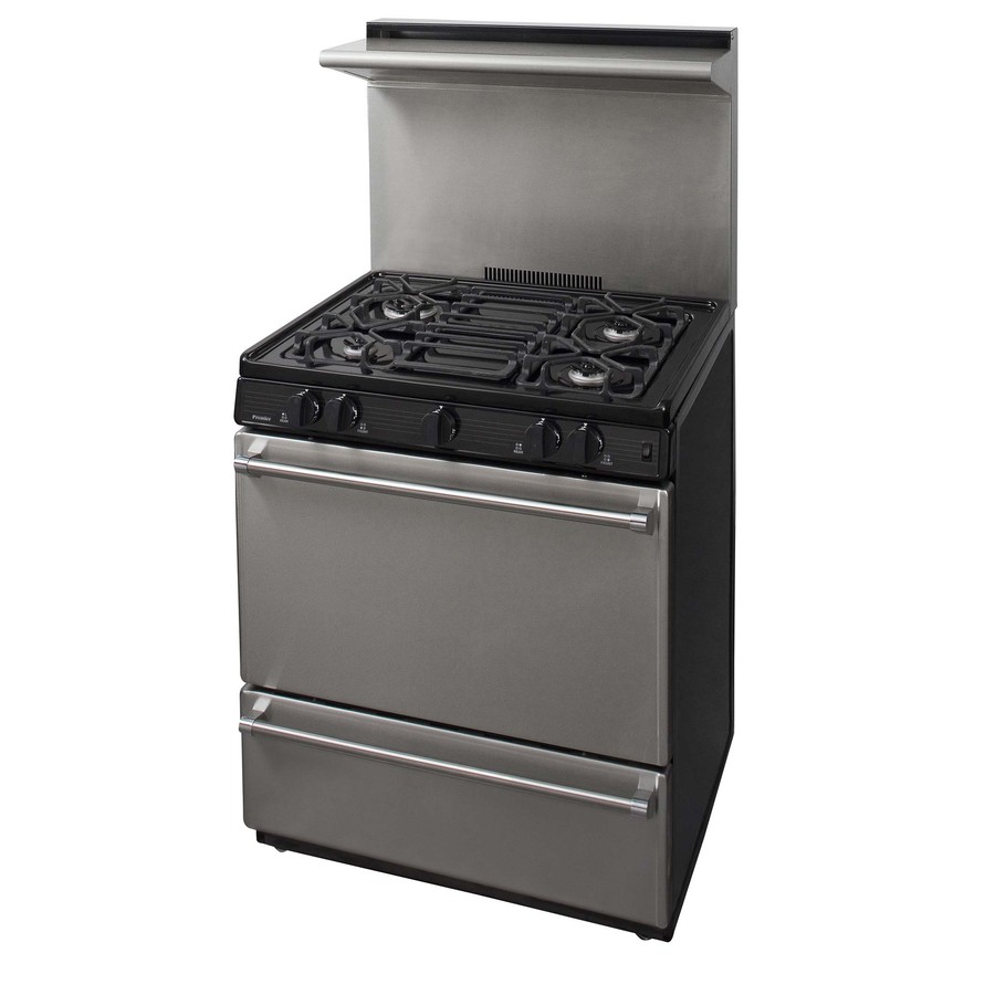 Premier Freestanding 3.9 cu ft Gas Range (Stainless Steel) (Common 30; Actual 30 in)