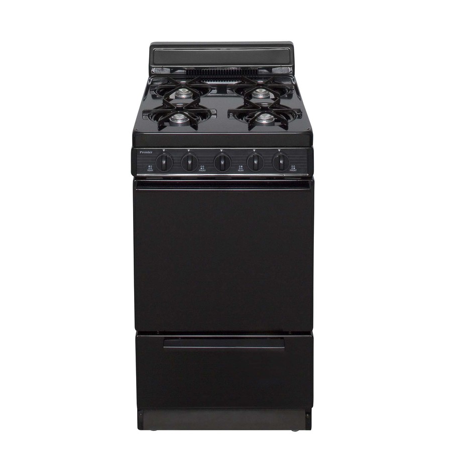 Premier 20 Inch 4 Burner Freestanding Gas Range (Color Black)