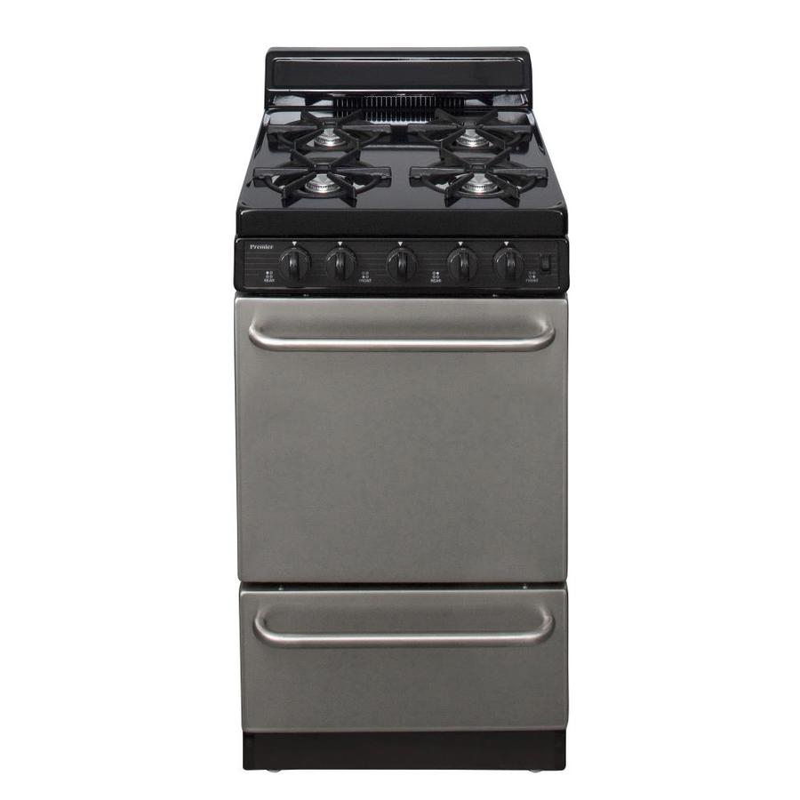 Premier Freestanding 2.4 cu ft Gas Range (Stainless Steel) (Common 20 in; Actual 20.125 in)