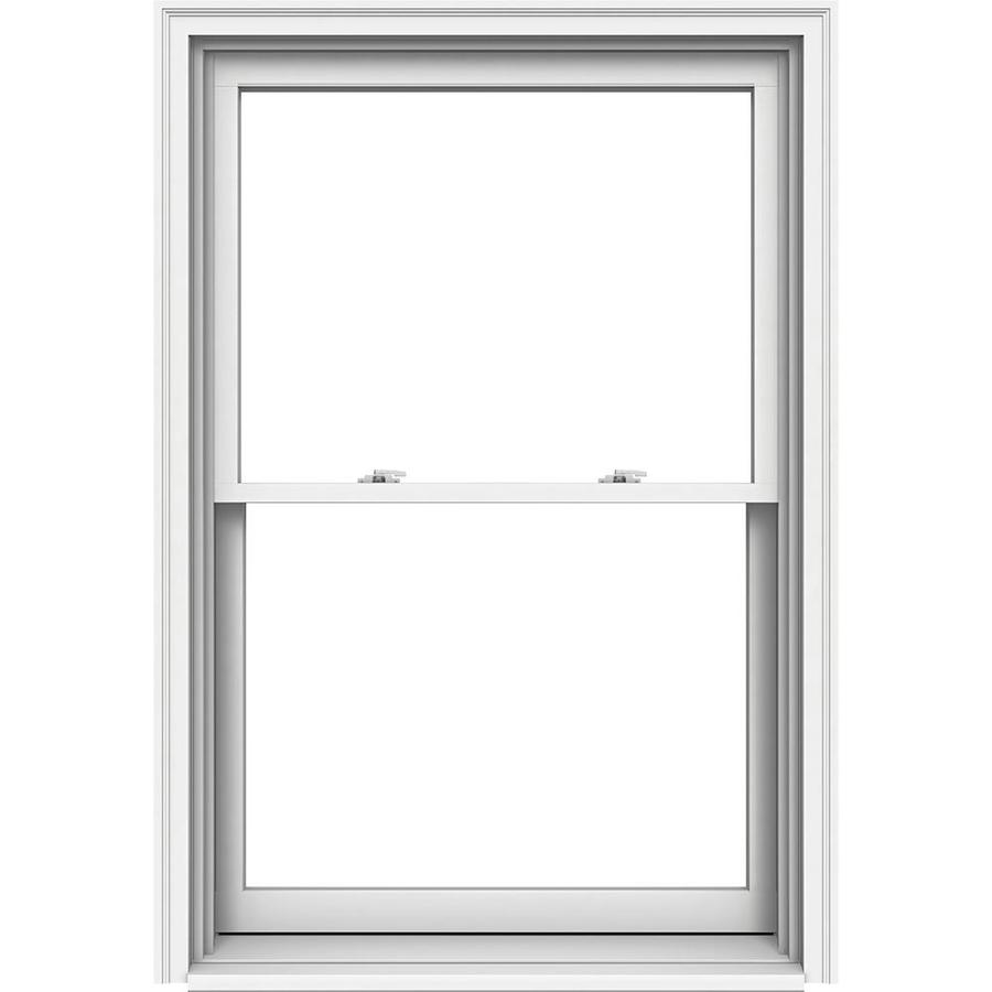 JELD WEN 38 1/8 in x 57 1/4 in Premium Series Wood Double Pane New Construction Double Hung Window