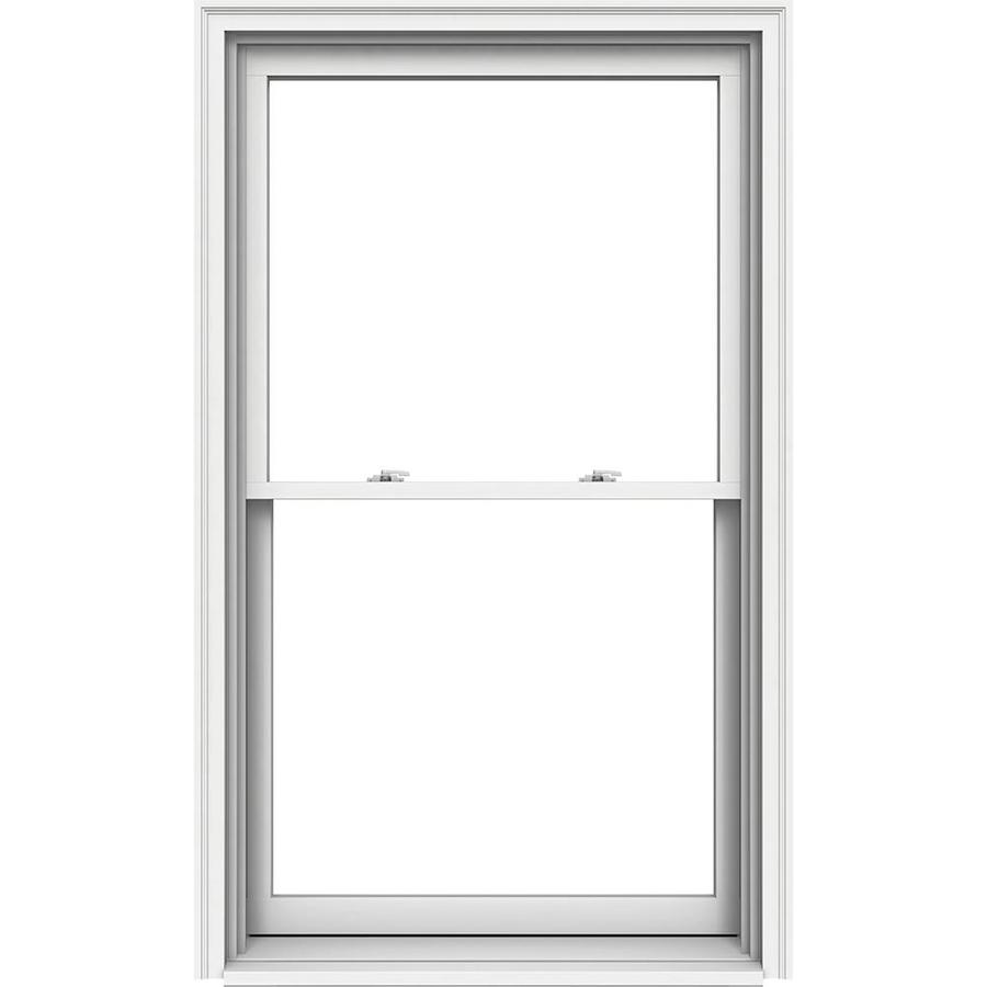 JELD WEN 38 1/8 in x 65 1/4 in Premium Series Wood Double Pane New Construction Double Hung Window