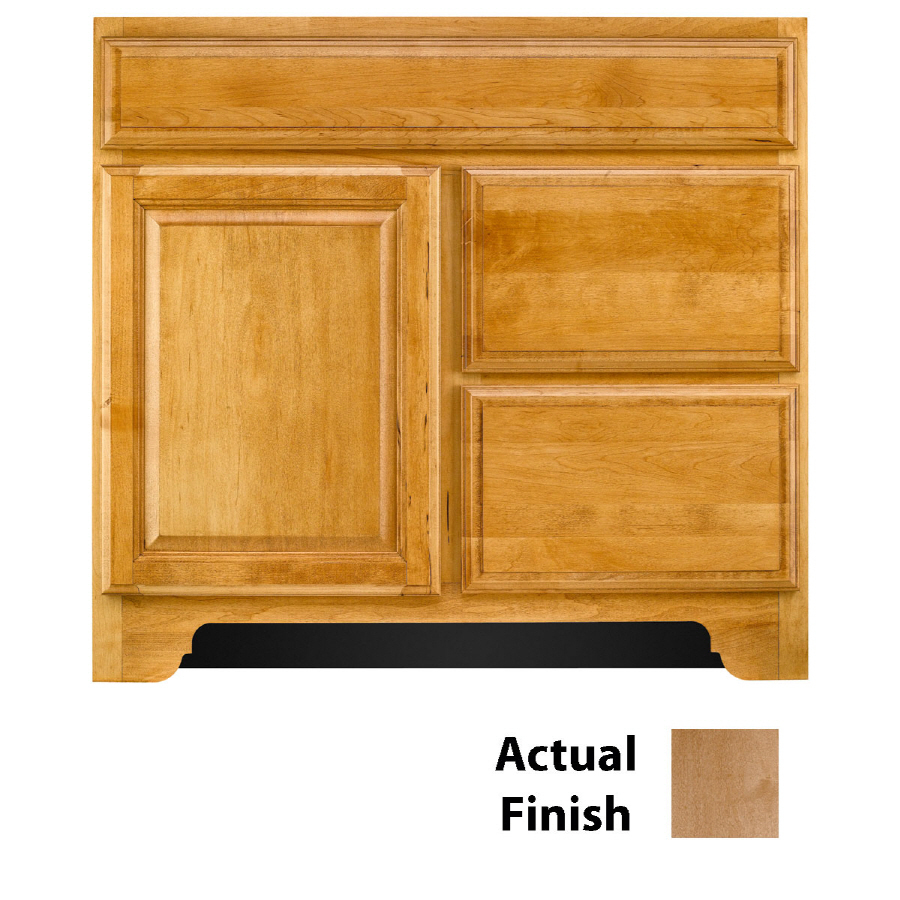 KraftMaid Traditional 36 in x 21 7/8 in Toffee Bathroom Vanity