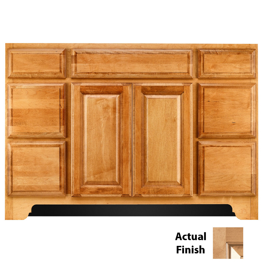 KraftMaid Traditional 60 in x 21 7/8 in Ginger Bathroom Vanity