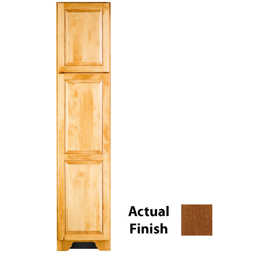 KraftMaid Formal 83 in H x 18 in W x 21 7/8 in D Chestnut Linen Cabinet