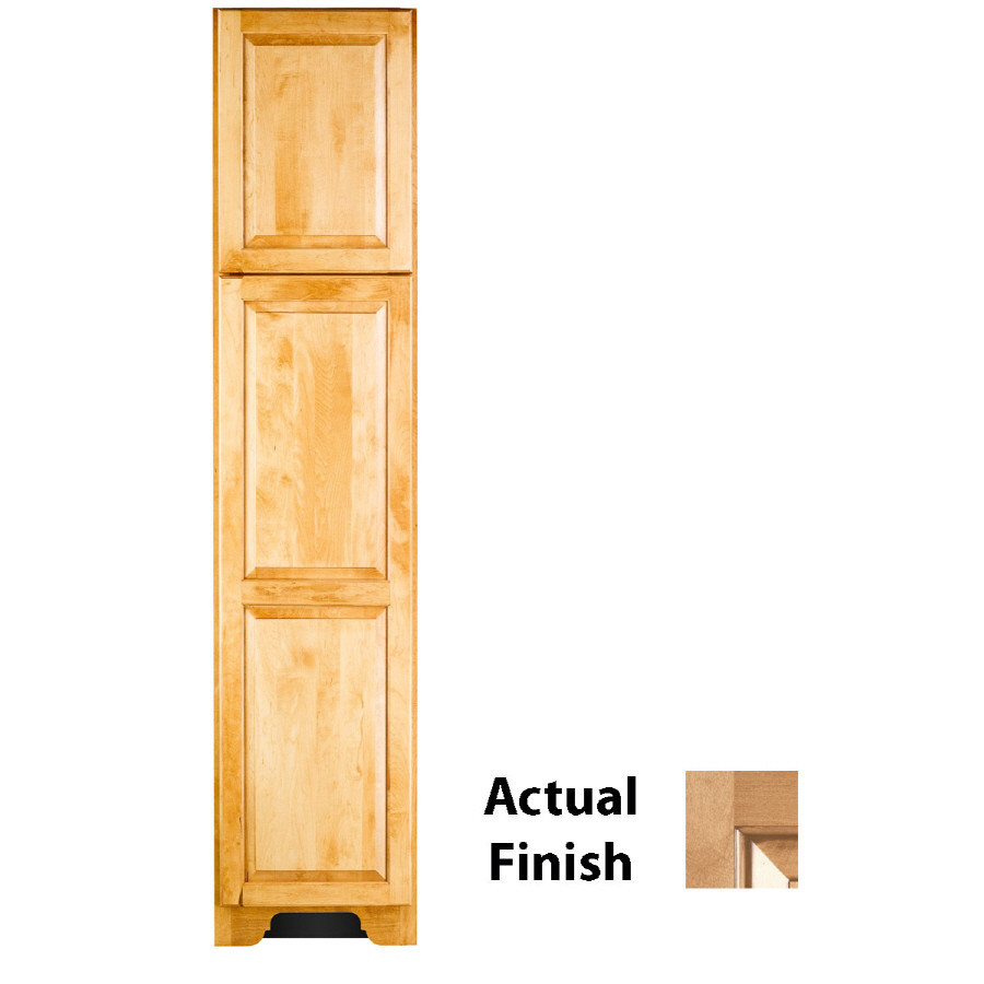 KraftMaid 18 in W x 83.5 in H x 21.88 in D Ginger Maple Freestanding Linen Cabinet