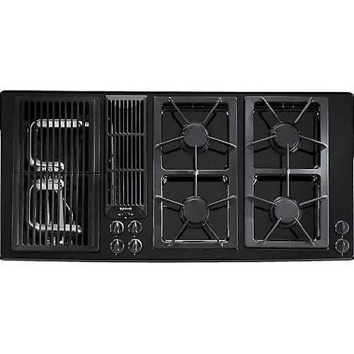 Jenn Air® 45 Inch Gas Downdraft Cooktop (Color Black)