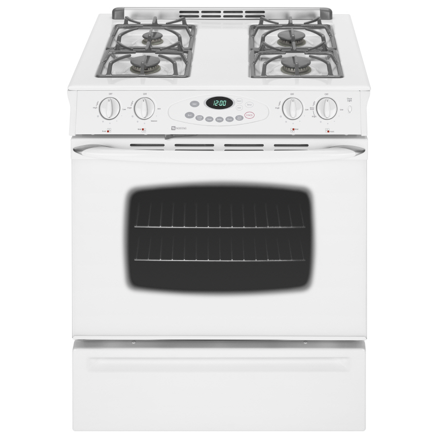 Maytag 30 Inch 4 Burner Slide In Gas Range (Color White)