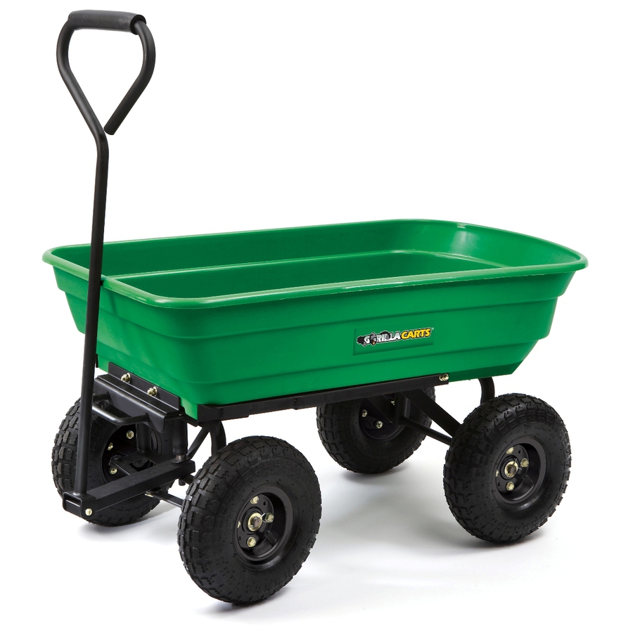 Gorilla Carts 3 cu ft Poly Yard Cart