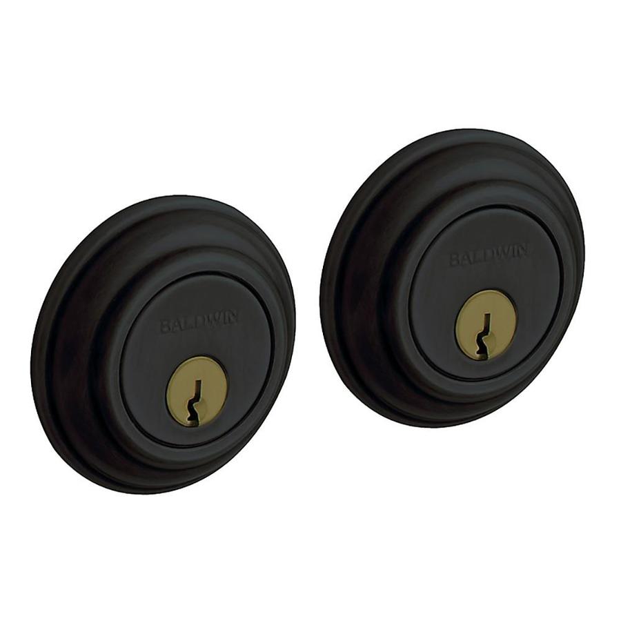 BALDWIN Traditional Satin Black Residential Double Cylinder Deadbolt