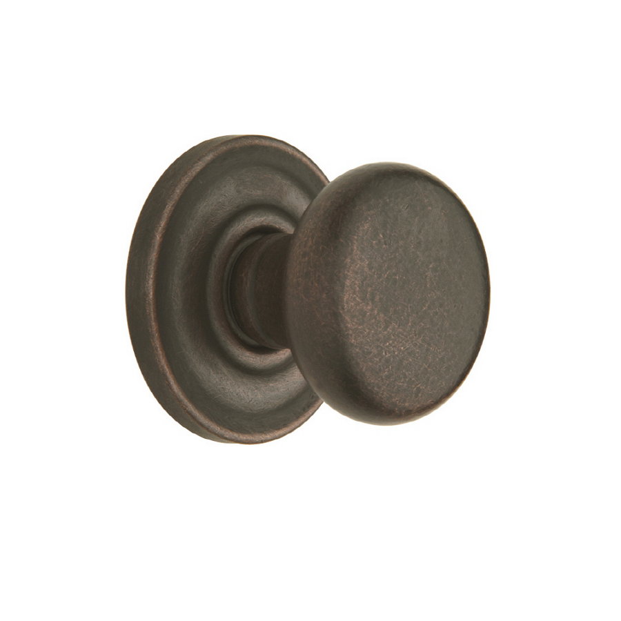 BALDWIN Distressed Oil Rubbed Bronze Dummy Door Knob