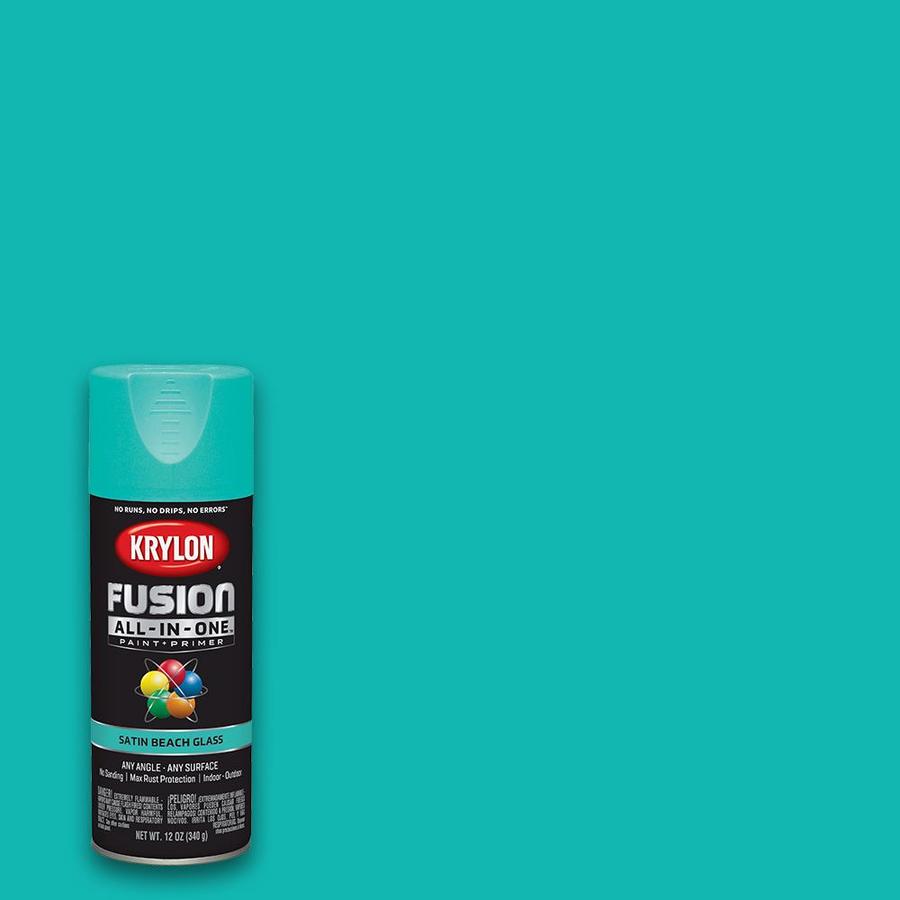 KrylonKrylon FUSION ALL-IN-ONE Satin Beach Glass Spray Paint and 