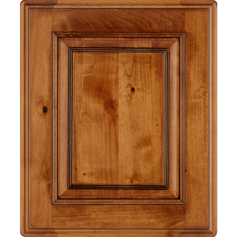 Schuler Cabinetry Prescott 17.5 in x 14.5 in Chestnut Glazed Ebony Square Cabinet Sample