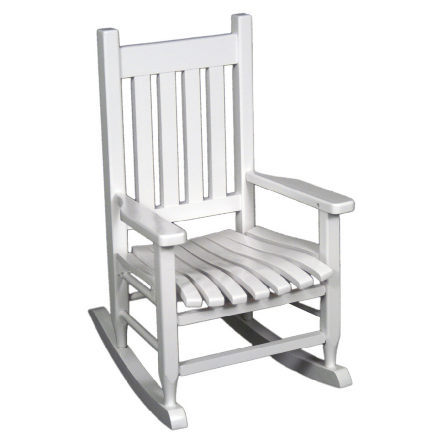 Garden Treasures Childs White Slat Rocker