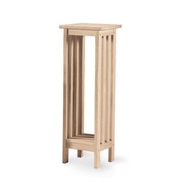 Plant Stands At Lowes Display Product Reviews For Mission 36 In Natural Indoor Square Wood Plant Stand