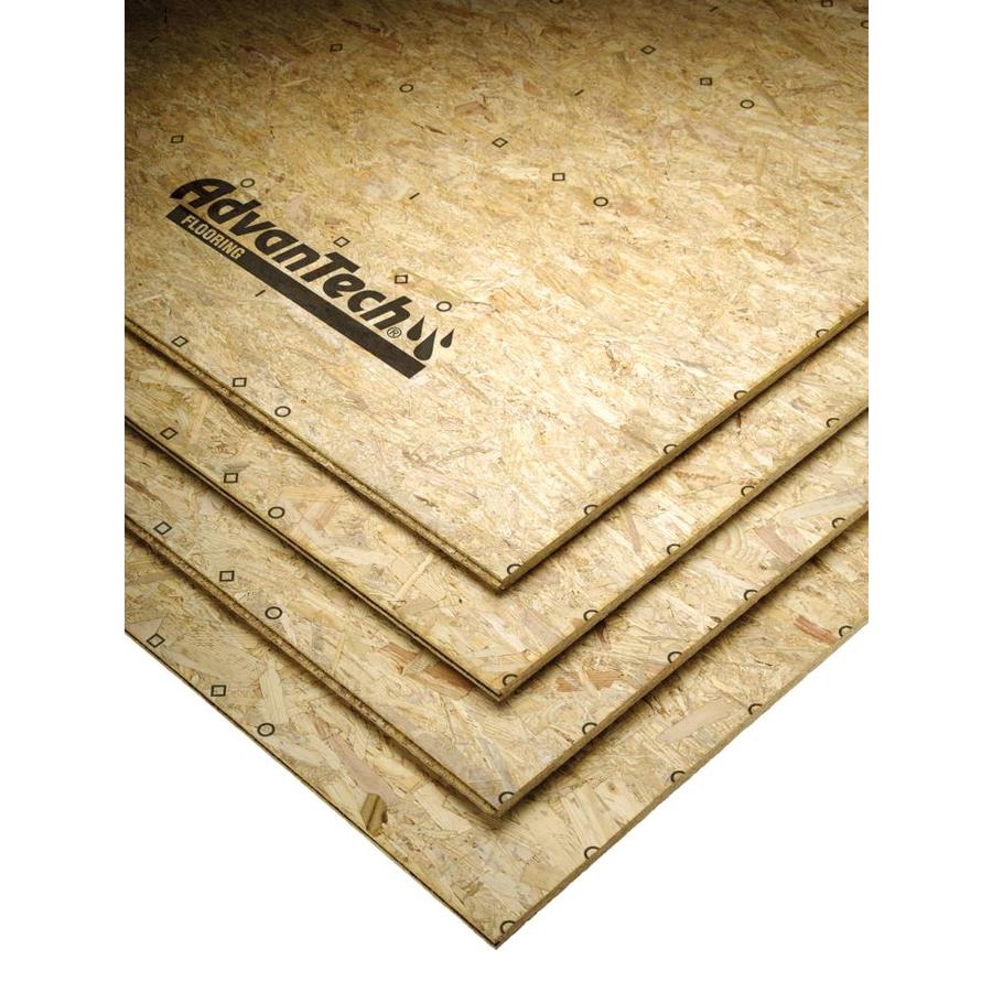Advantech Flooring 23 32 Cat Ps2 10 Tongue And Groove Osb Subfloor Application As 4 X 8 In The Osb Department At Lowes Com