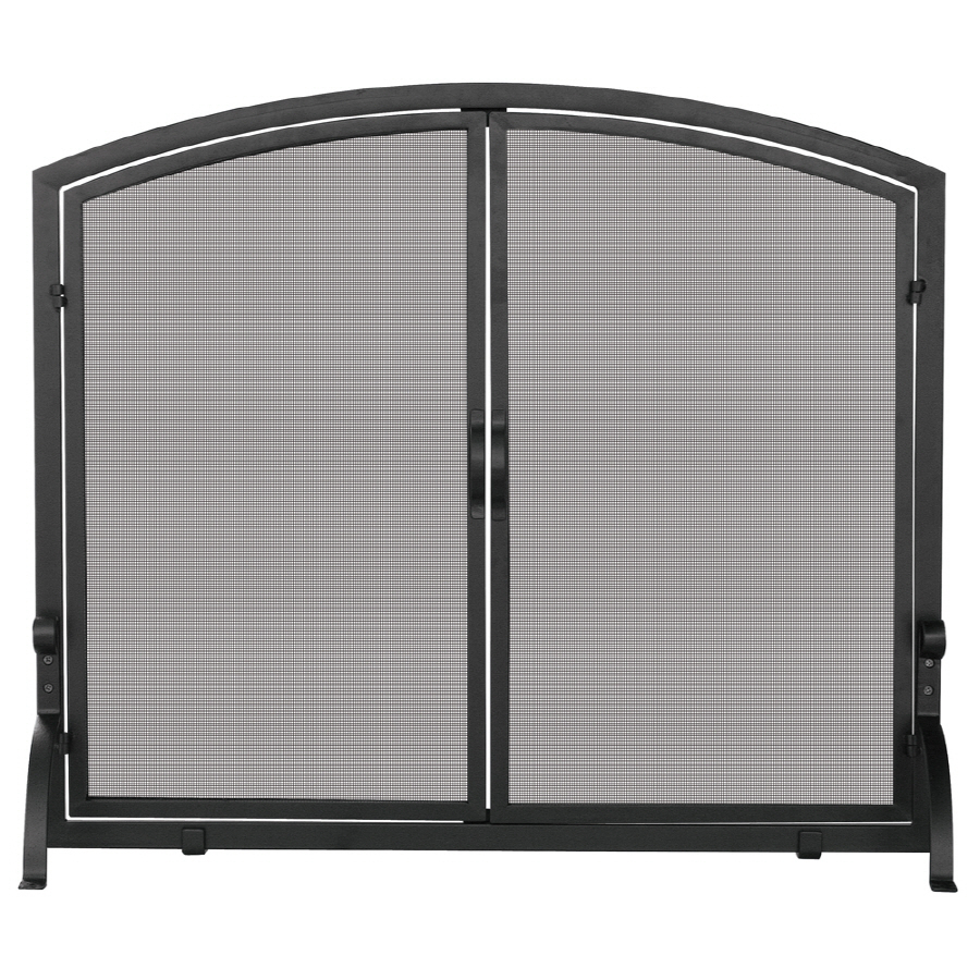 UniFlame Black Metal Fireplace Screen