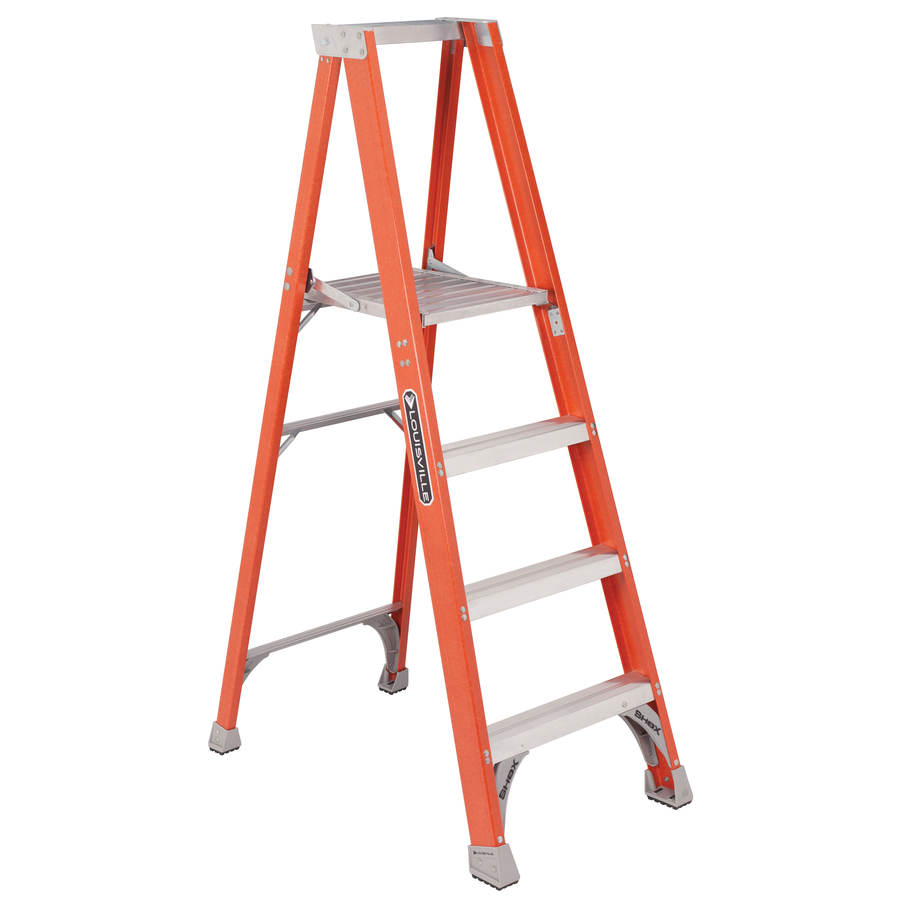 Louisville 4 ft Fiberglass 300 lb Type IA Platform Ladder