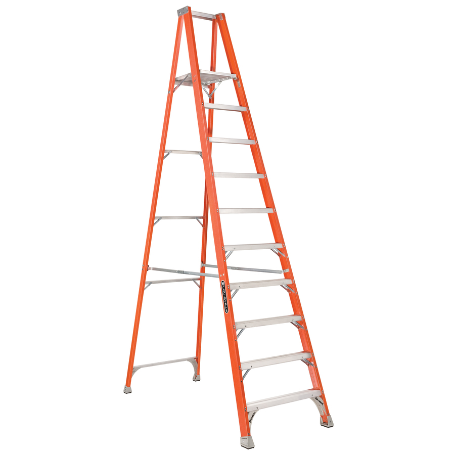 Louisville 12 ft Fiberglass 300 lb Type IA Platform Ladder