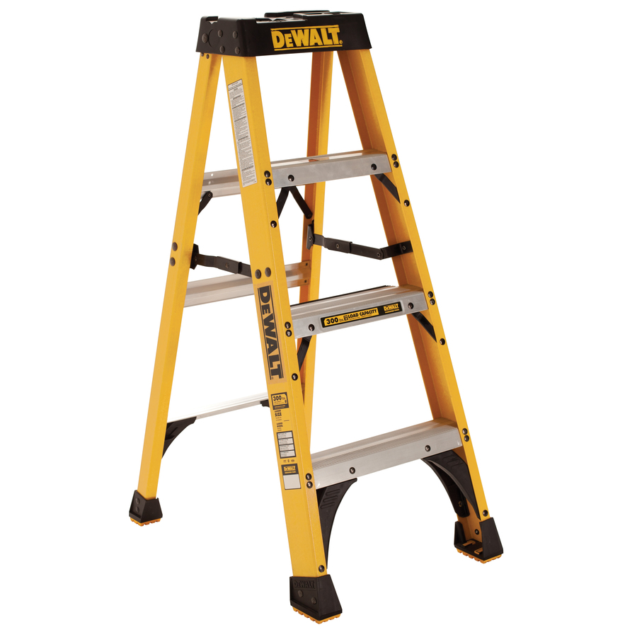 DEWALT 4 ft Fiberglass 300 lb Type IA Step Ladder