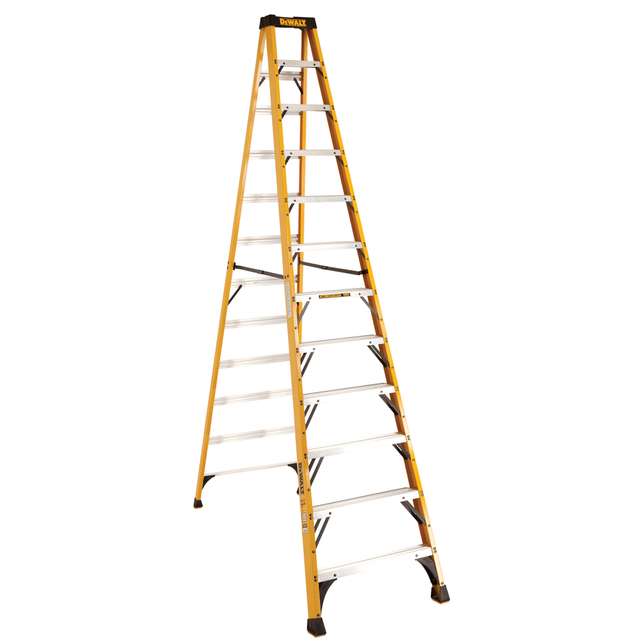 DEWALT 12 ft Fiberglass 300 lb Type IA Step Ladder