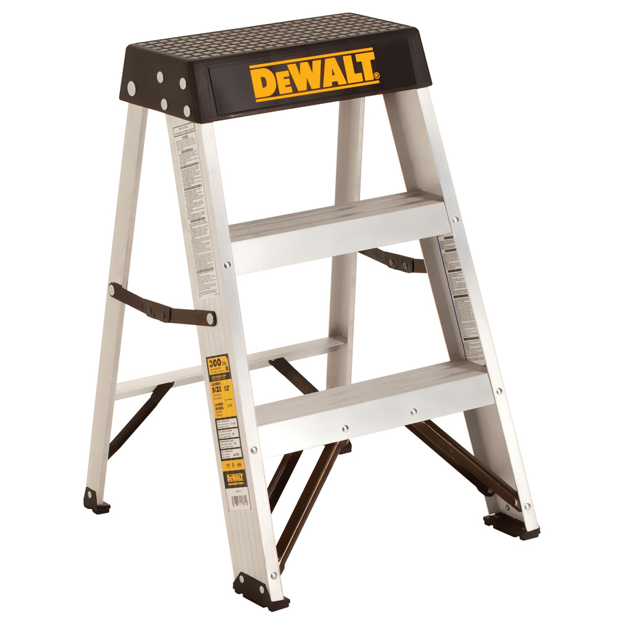 DEWALT 2 1/4 ft Aluminum 300 lb Type IA Step Ladder