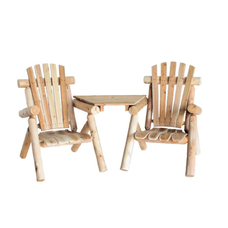 Lakeland Mills Set of 2 Natural Cedar Cedar Slat Patio Chairs