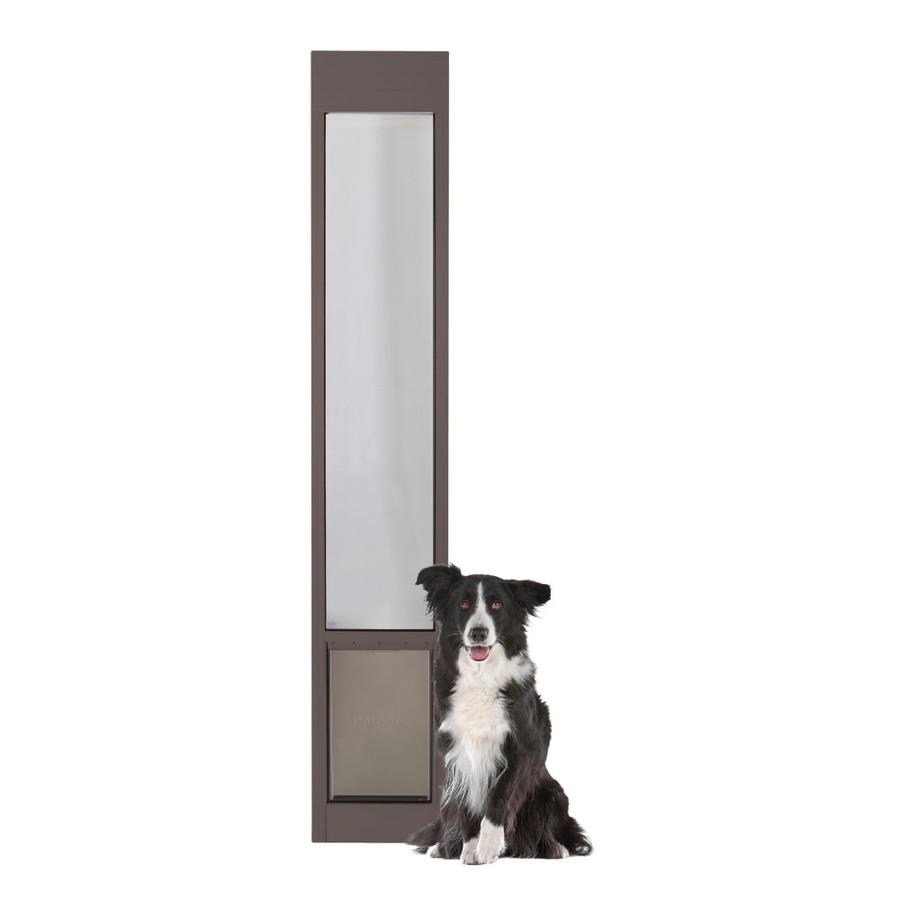 PetSafe Patio Panel Large Bronze Aluminum Sliding Pet Door (Actual 16.375 in x 10.25 in)