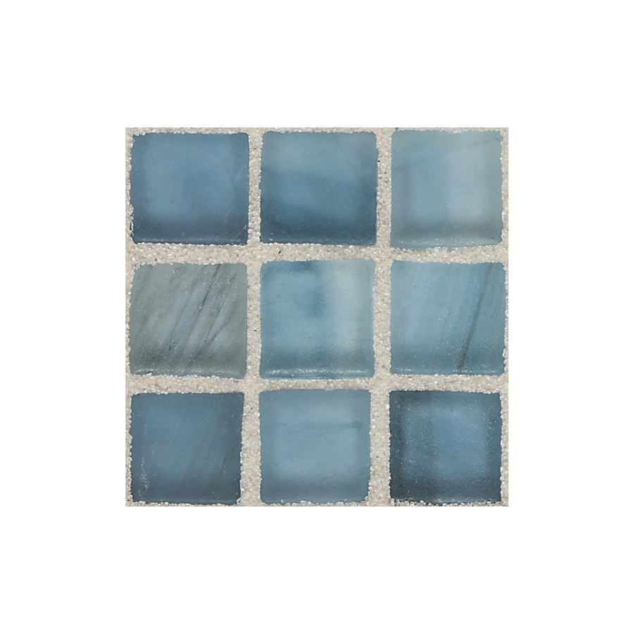 American Olean Visionaire Serenity Blue Glass Mosaic Square Indoor/Outdoor Wall Tile (Common 13 in x 13 in; Actual 12.87 in x 12.87 in)