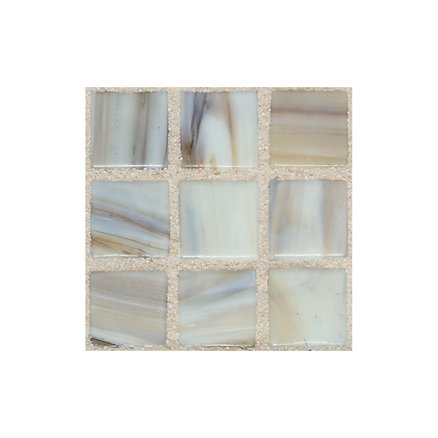 American Olean Visionaire Soothing Mist Glass Mosaic Square Indoor/Outdoor Wall Tile (Common 13 in x 13 in; Actual 12.87 in x 12.87 in)
