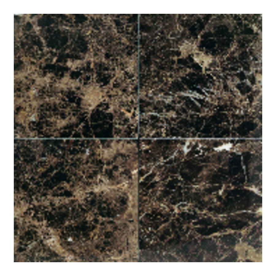 American Olean 10 Pack 12 in x 12 in Emperador Dark Natural Marble Floor Tile