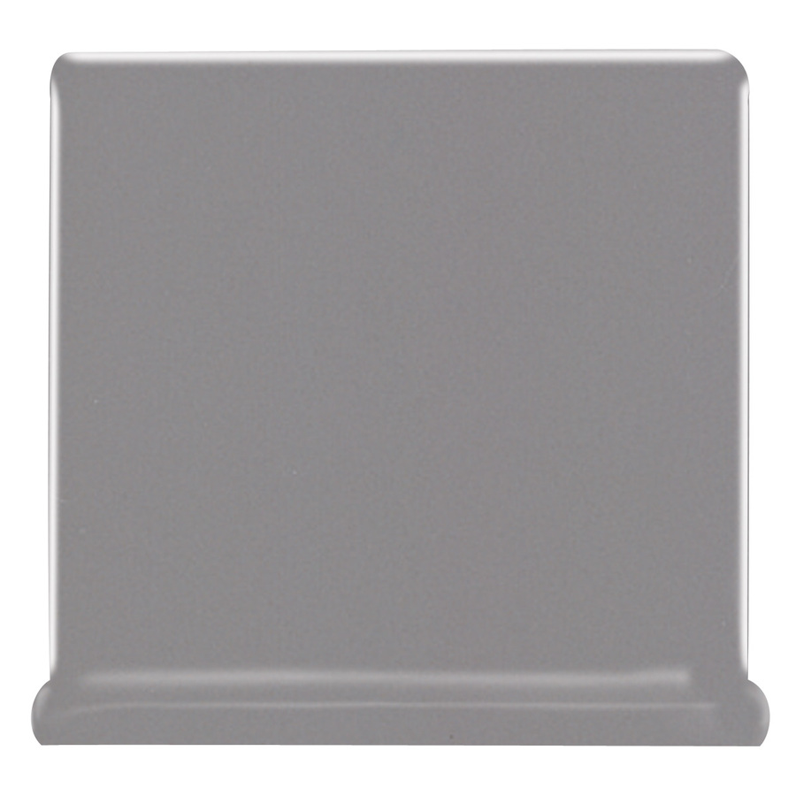 American Olean Bright Storm Gray Ceramic Cove Base Tile (Common 4 in x 4 in; Actual 4.25 in x 4.25 in)