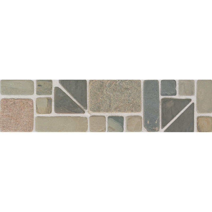 American Olean 12 in x 3 in Multicolor Natural Slate Floor Tile