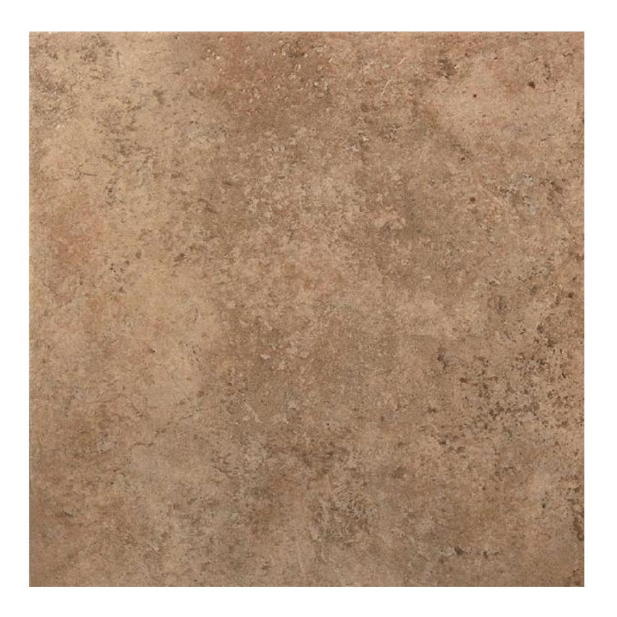 American Olean 15 Pack Vallano Milk Chocolate Glazed Porcelain Floor Tile (Common 12 in x 12 in; Actual 11.81 in x 11.81 in)