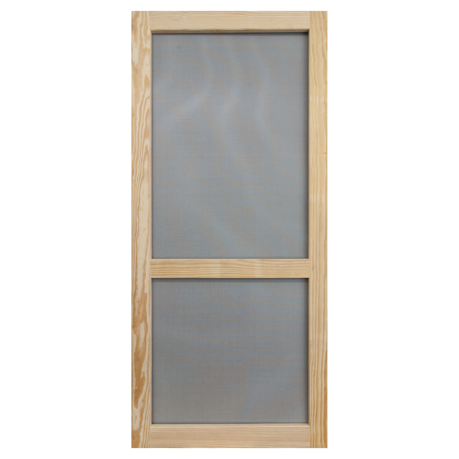 Screen Tight Woodcraft Natural Wood Hinged Screen Door (Common 32 in x 80 in; Actual 32 in x 80 in)
