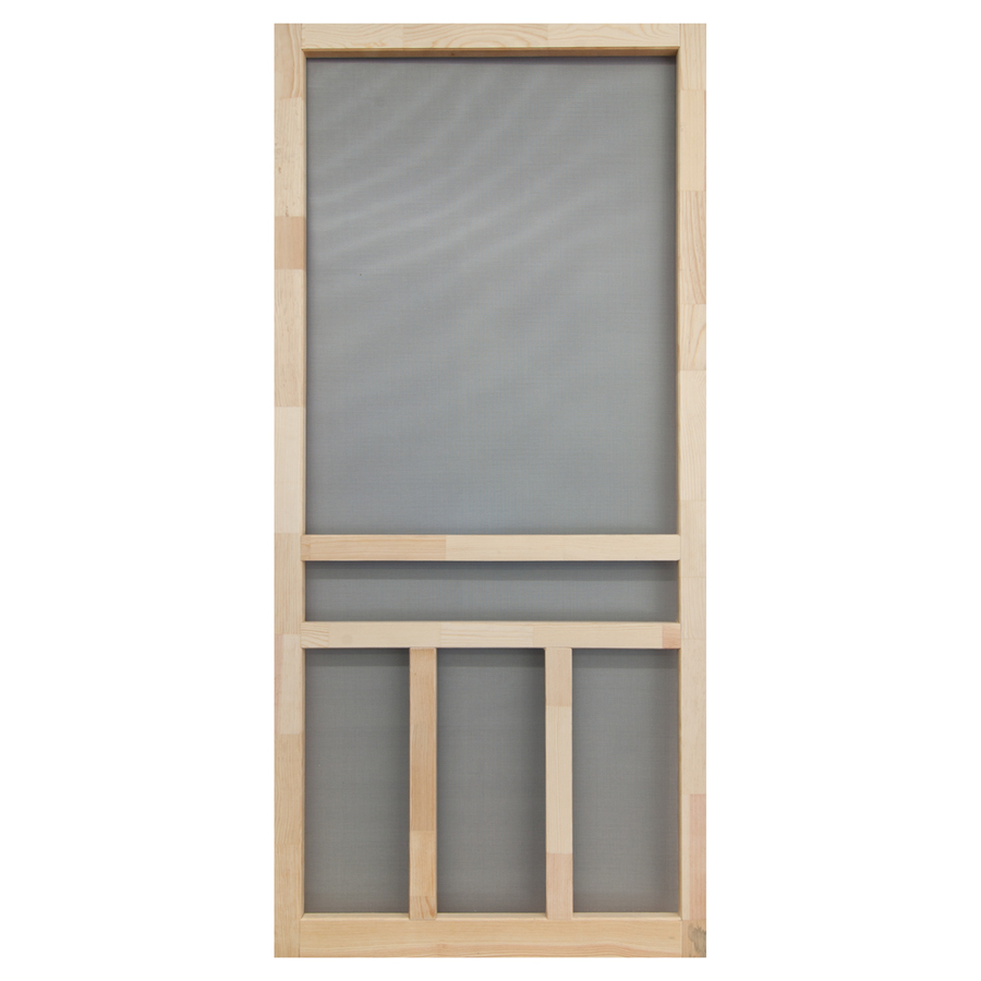 Screen Tight Creekside Natural Wood Screen Door (Common 80 in x 32 in; Actual 80 in x 32 in)