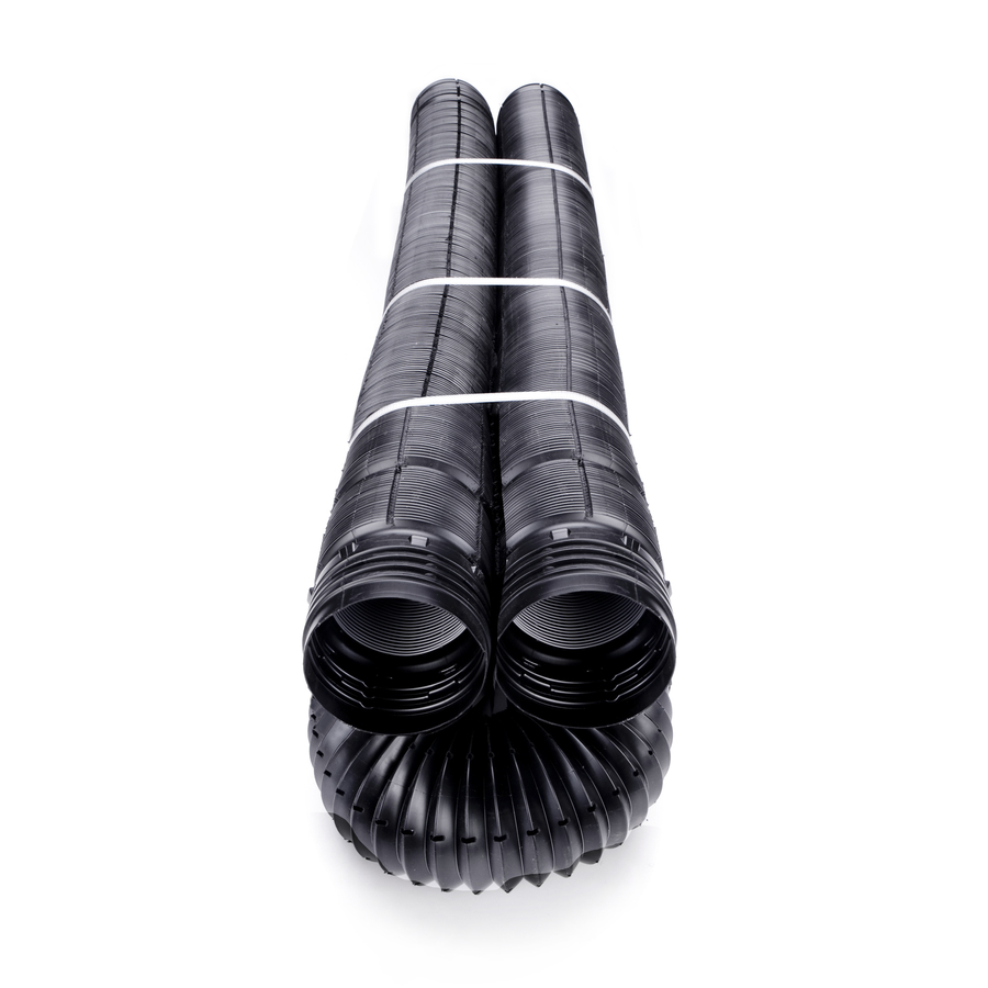 FLEX Drain 4 in x 50 ft Corrugated Perforated Pipe