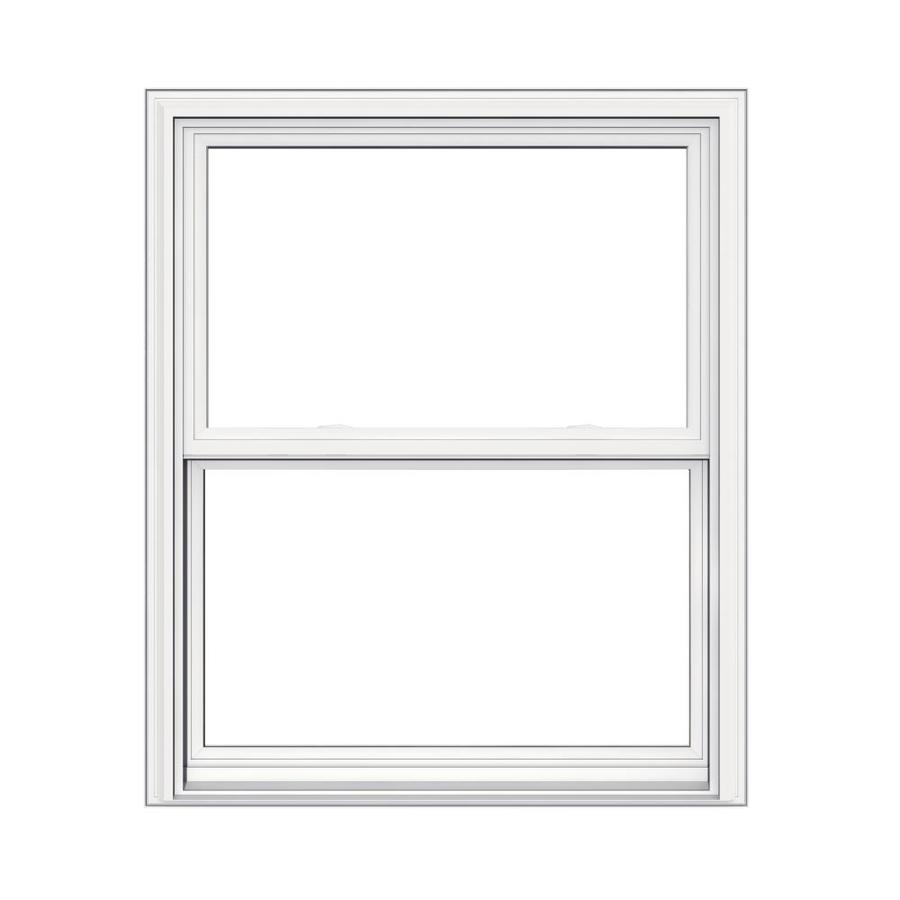 JELD WEN 32 in x 38 in V2500 Vinyl Double Pane Replacement Double Hung Window