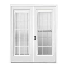 Patio Doors At Lowes Display Product Reviews For Blinds Between The Gl Primed Steel French Patio Door With Insulating Core