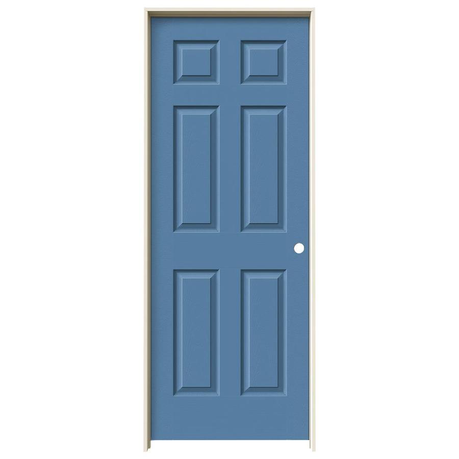 ReliaBilt Blue Heron Prehung Hollow Core 6 Panel Interior Door (Actual 81.688 in x 33.562 in)