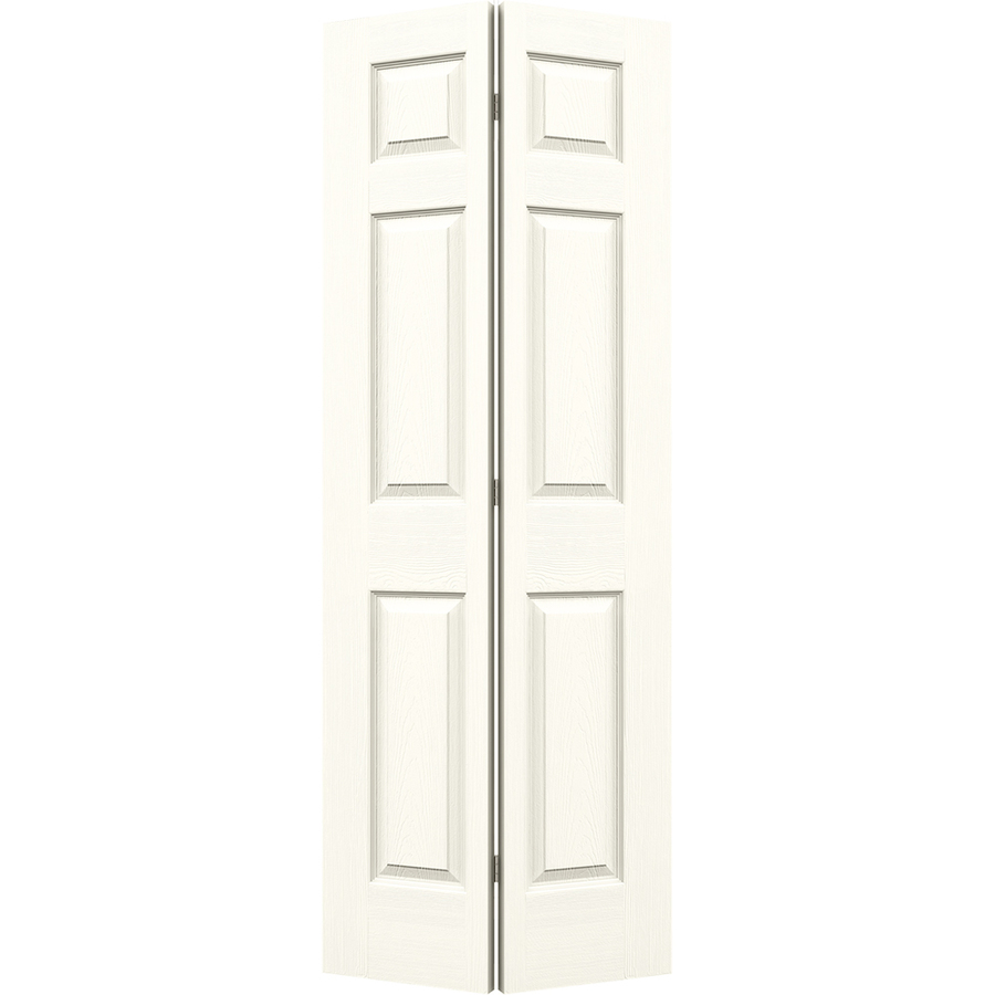 ReliaBilt Moonglow Hollow Core 6 Panel Bi Fold Closet Interior Door (Common 32 in x 80 in; Actual 31.5 in x 79 in)